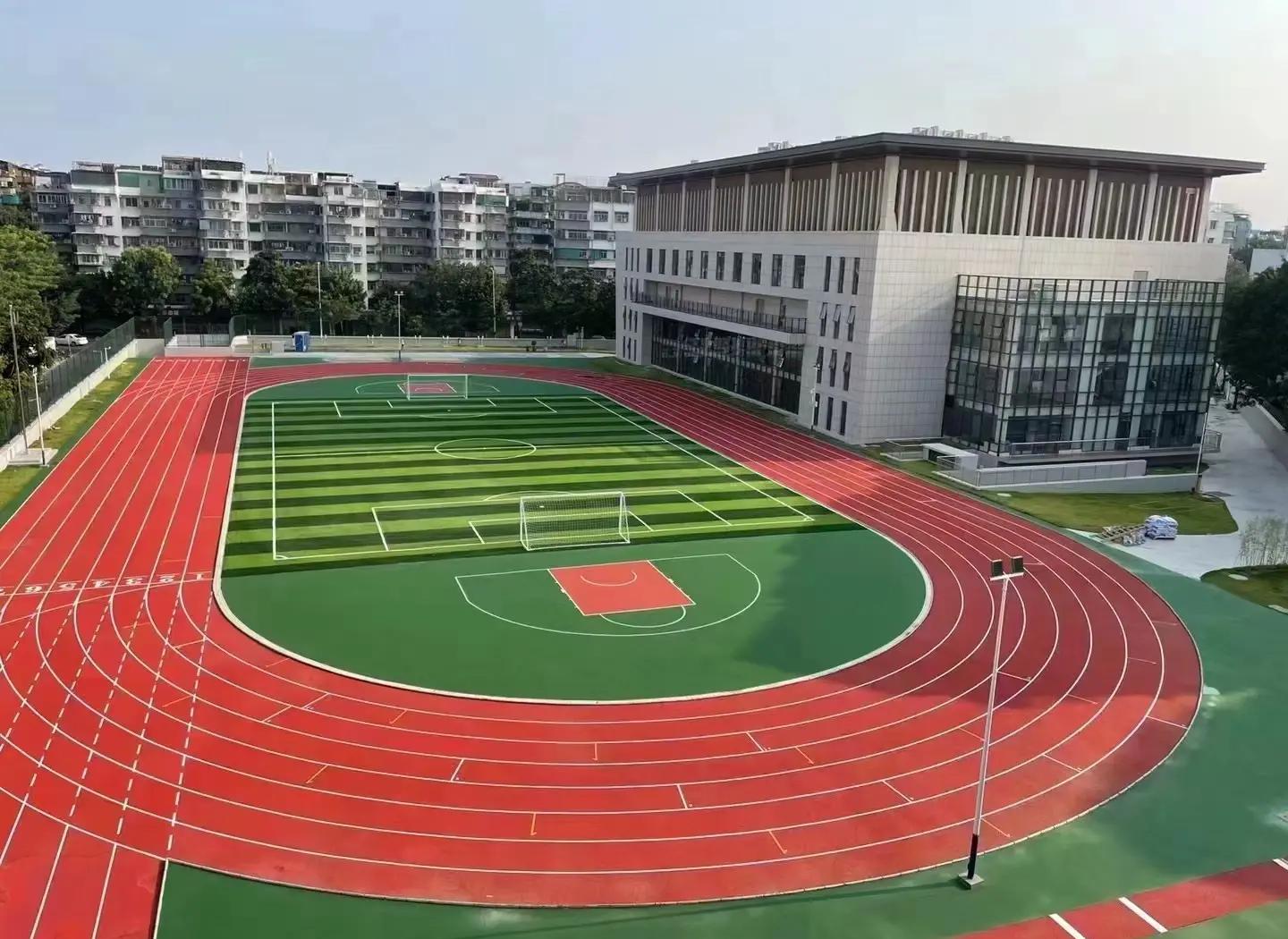 黄冈市学校塑胶跑道塑胶篮球场 - 厂家